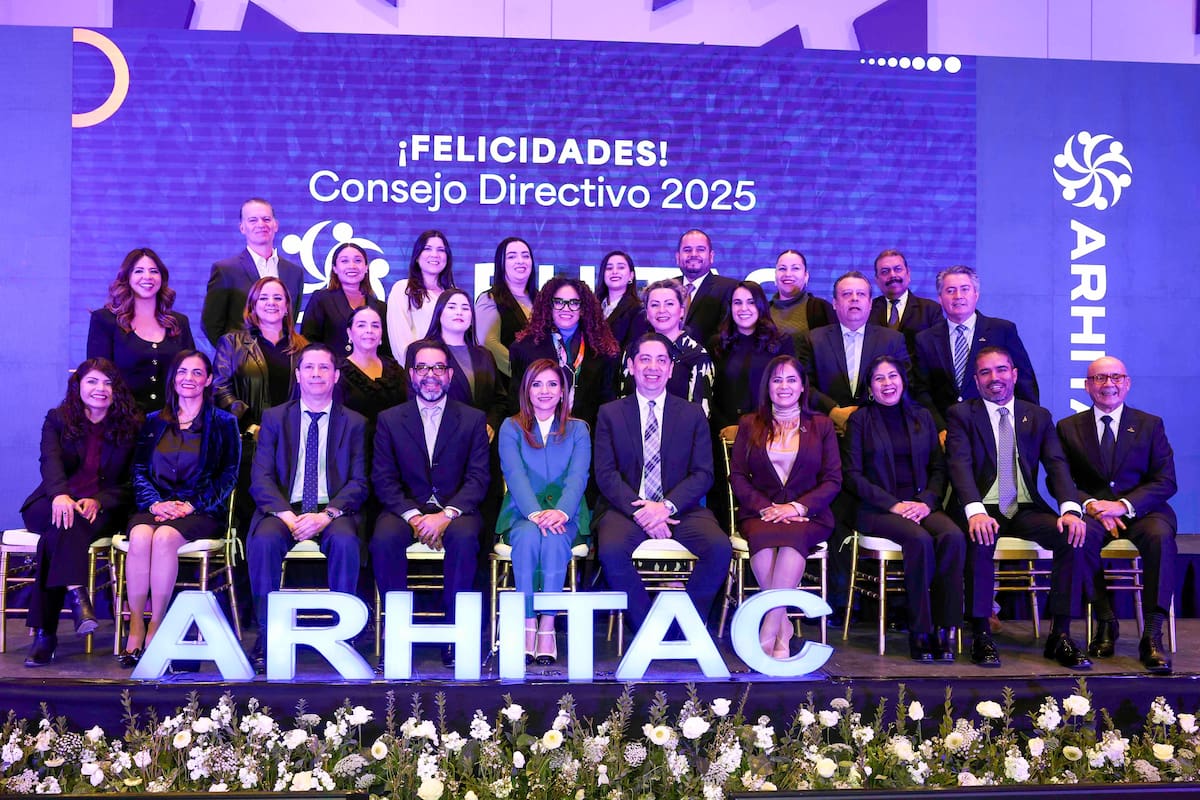 El Consejo Directivo 2025 de Arhitac estará conformado por Fernando Becerra como vicepresidente, Jorge Godínez como tesorero, Jorge Bonifaz como secretario y la expresidenta Obdulia Rodríguez Sánchez estará como consejera de la organización.