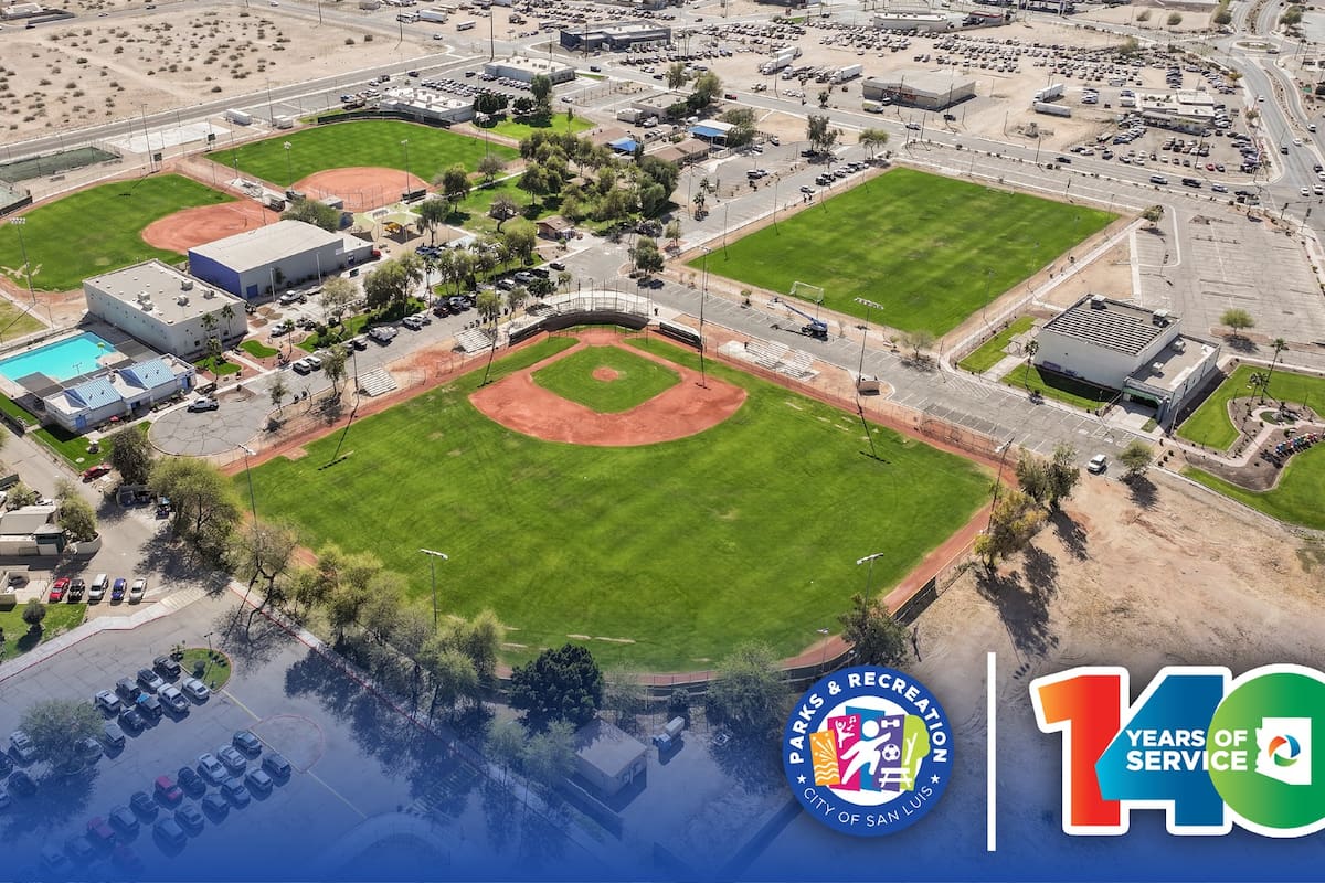 Arizona financiará mejoras en el parque Joe Orduño de San Luis, en el marco de su 140 aniversario