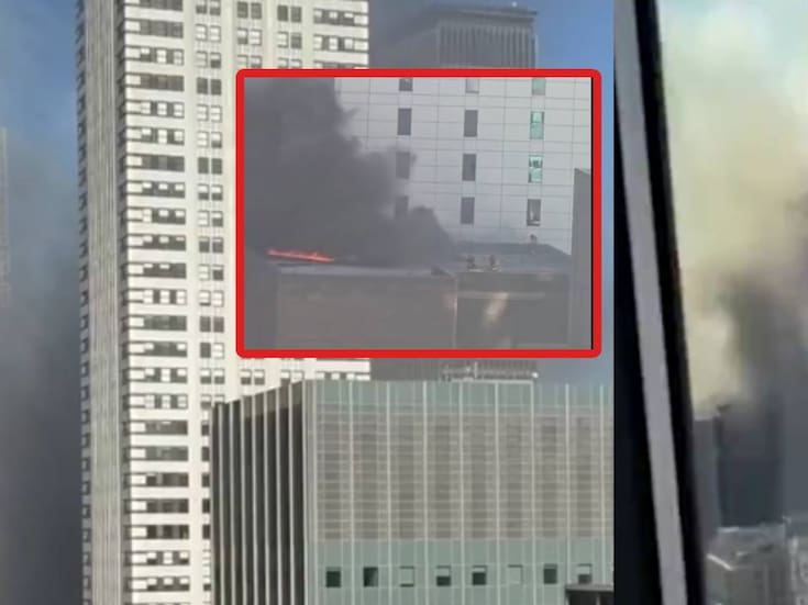Incendio en azotea de edificio en Manhattan enciende las alarmas y activa evacuación en Nueva York; llamas eran visibles desde distintos puntos de la ciudad