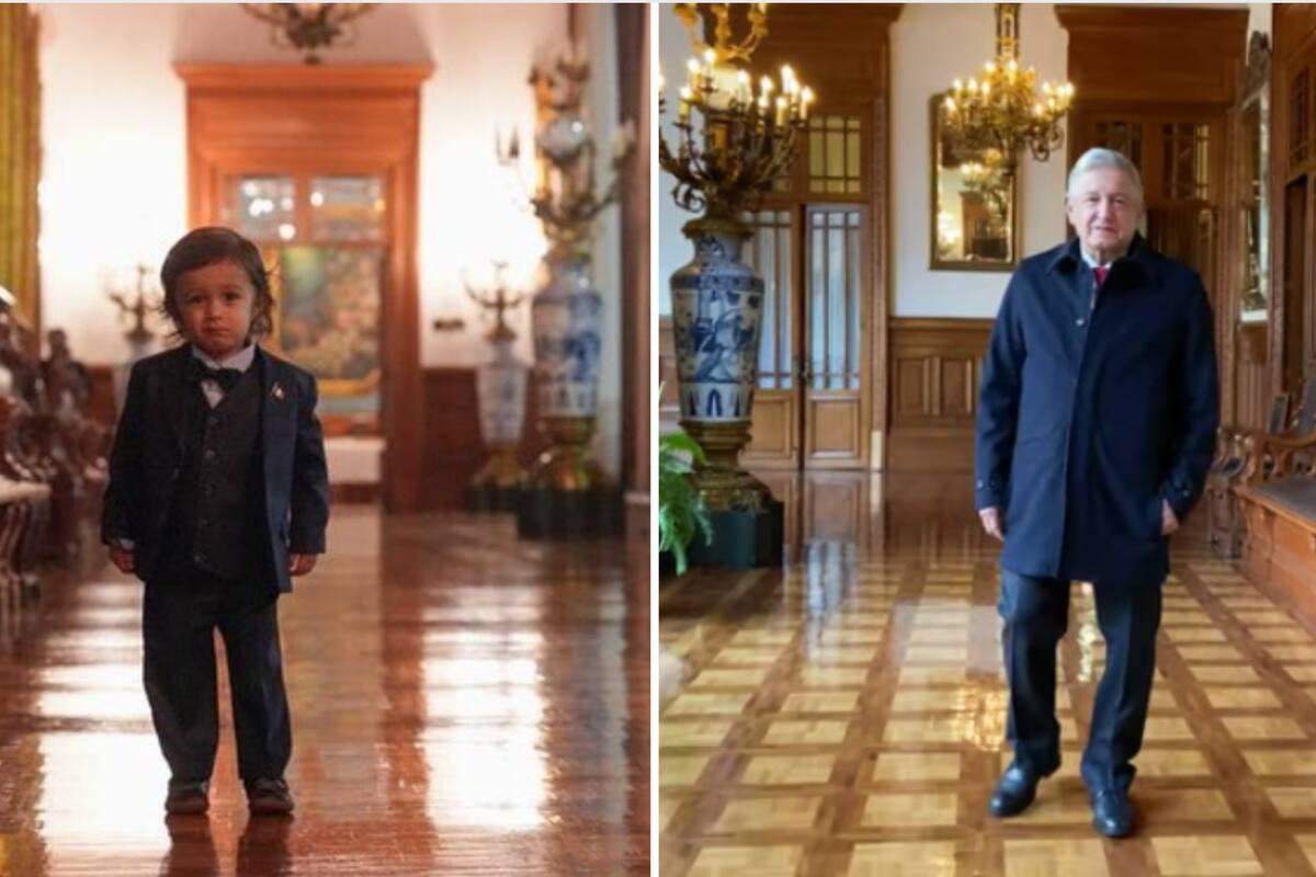 “Es un honor ser nieto de Obrador”, difunden Carolyn Adams y José Ramón López Beltrán, fotos de Salomón Andrés, nieto de AMLO