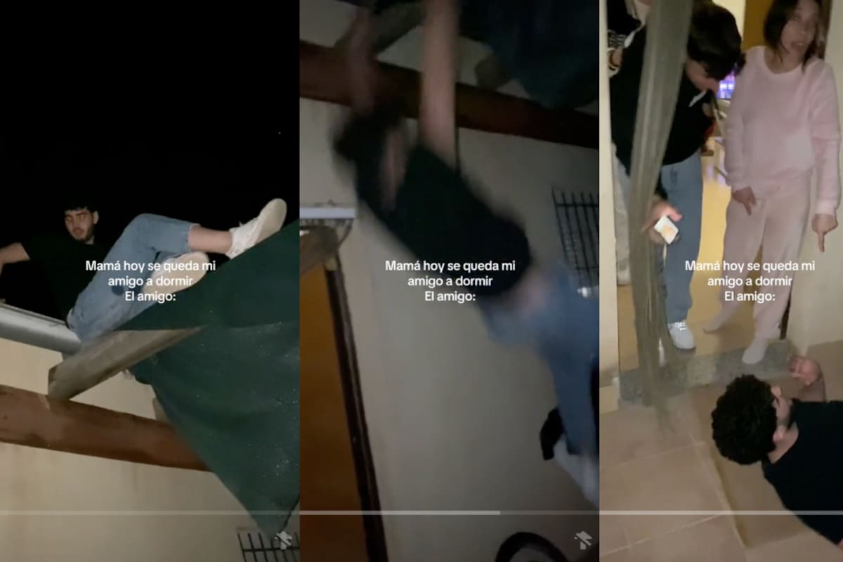 Joven sufre TERRIBLE caída al subirse al techo de la casa de su amigo (VIDEO)