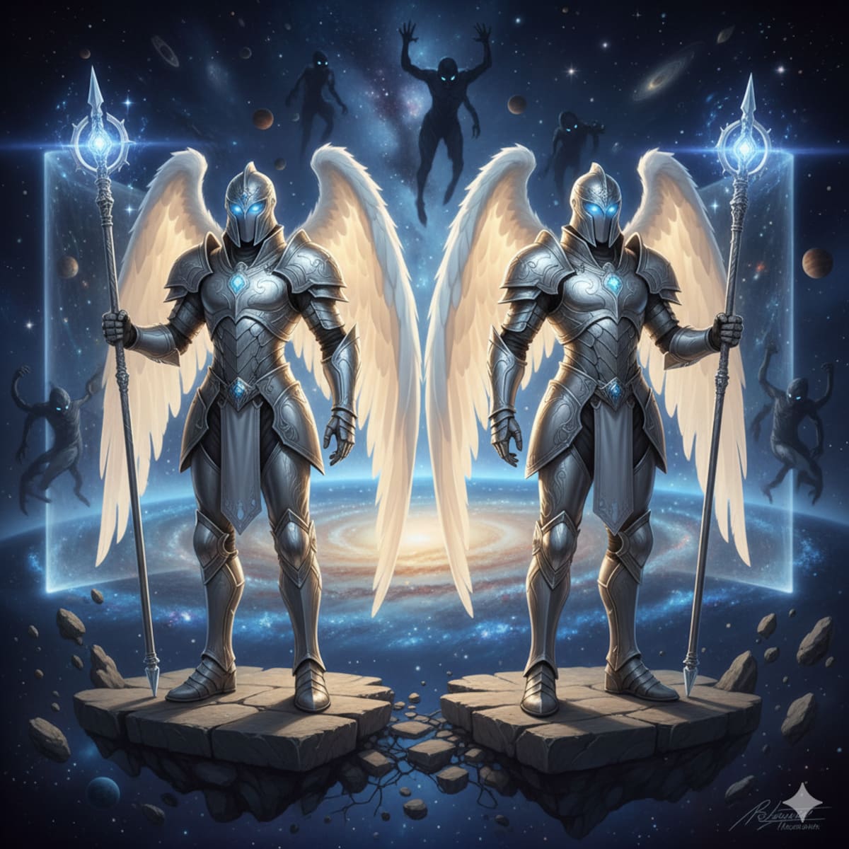 Las Potestades mantienen el orden entre el mundo espiritual del físico. (Foto: Generada con IA)