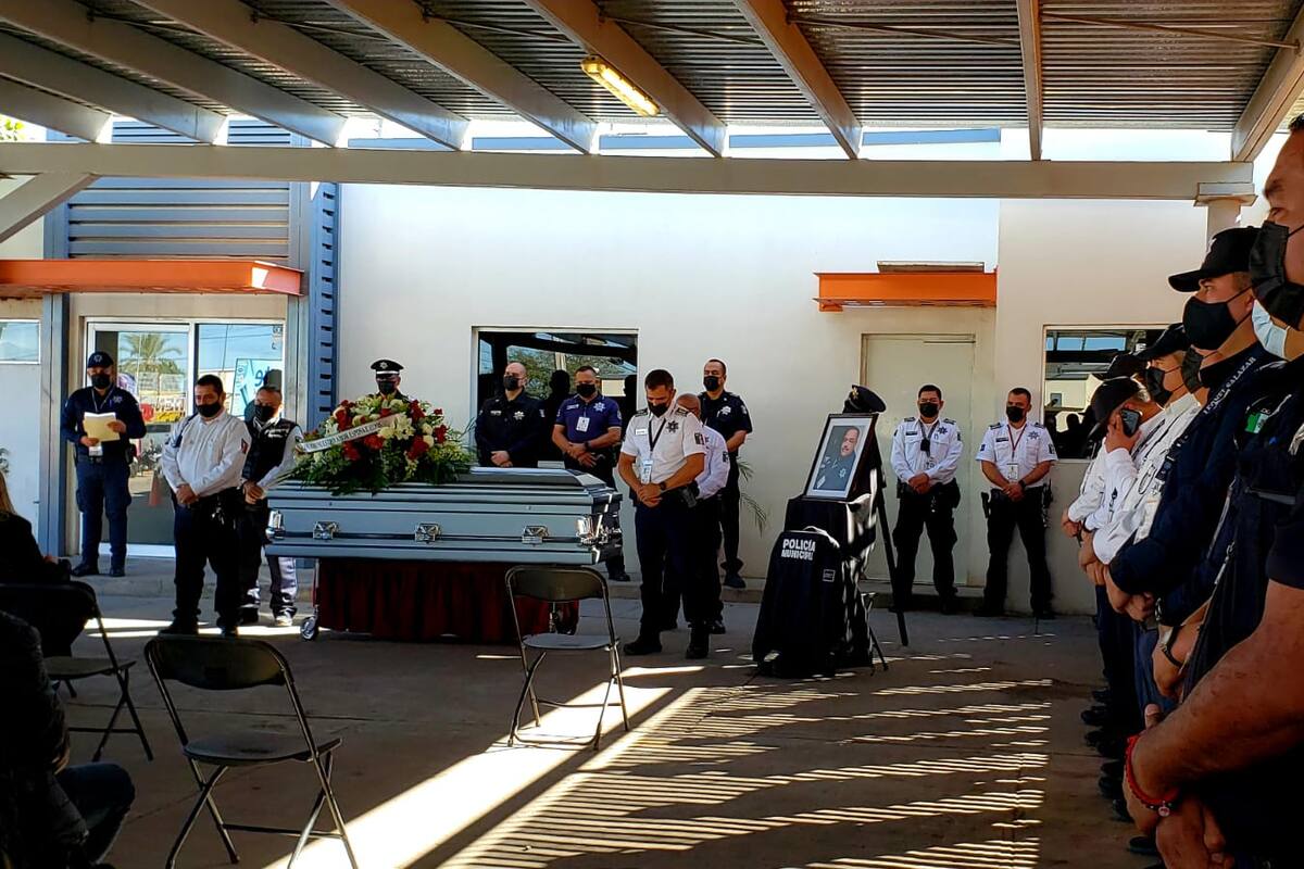 Dan último adiós a Policía Tercero Roberto Everardo Espinoza Castillo