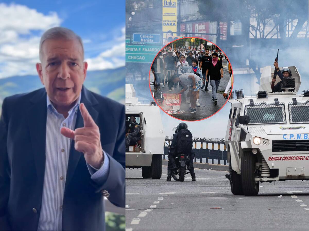 Edmundo González pidió a las autoridades un alto a la represión y respetar la voluntad del pueblo. | Crédito: EFE y X @edmundoGU