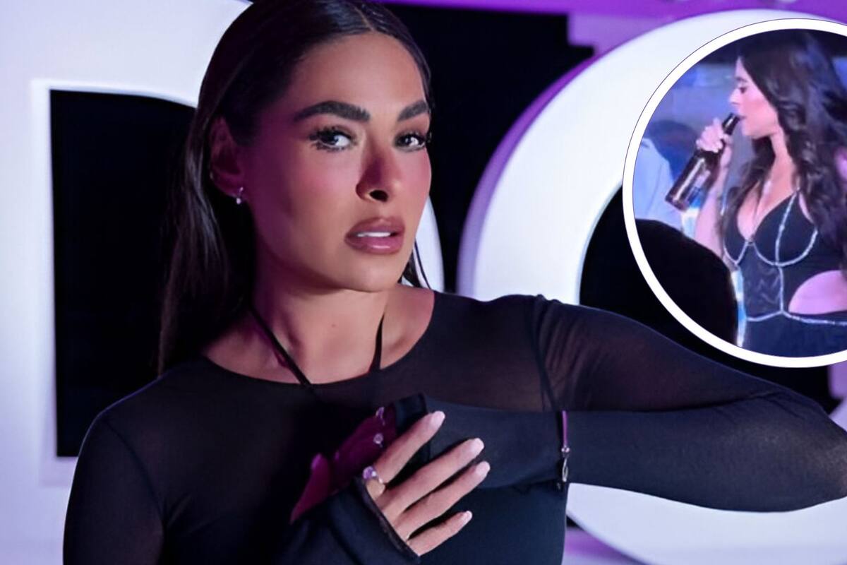 Galilea Montijo desata burlas al confundir micrófono con cerveza