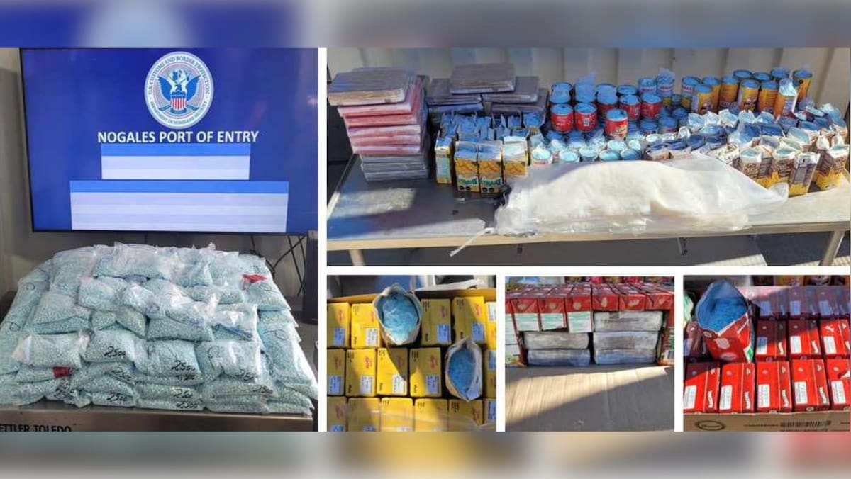 Desmantelan cargamento de fentanilo y narcóticos en la garita de Nogales. Foto: Especial