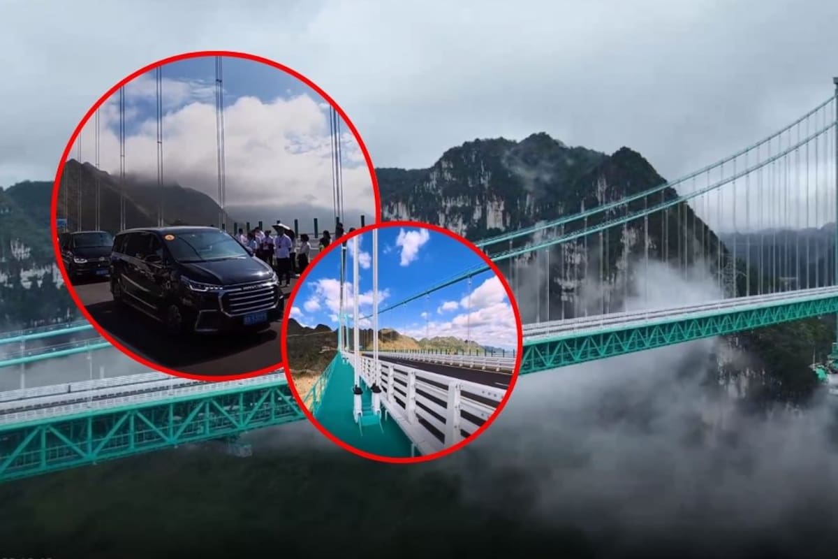 El puente más alto del mundo abre al tráfico en China reduciendo a dos minutos el tiempo de viaje sobre un profundo cañón que antes tomaba más de dos horas