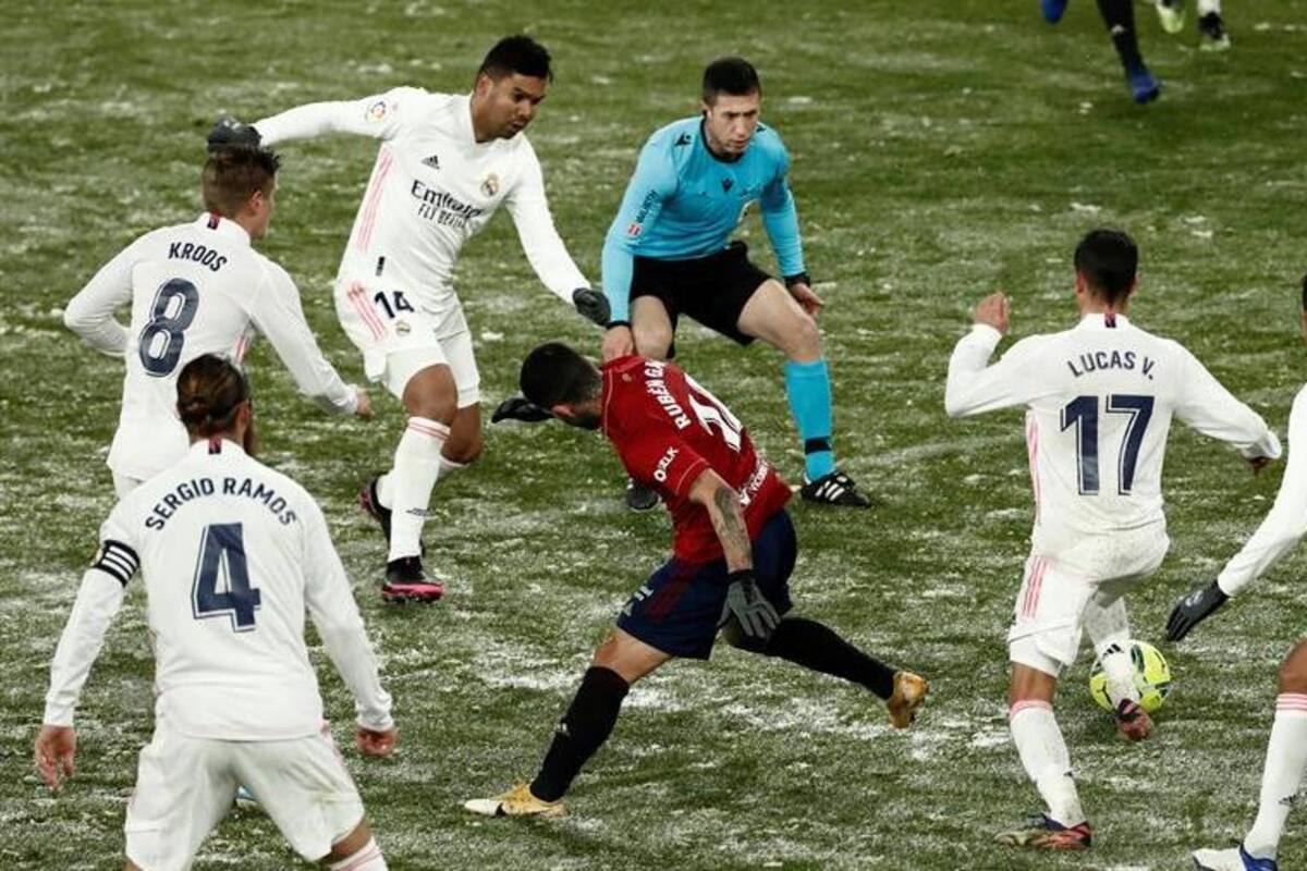 Real Madrid empata en la nieve contra penúltimo lugar de Liga Española