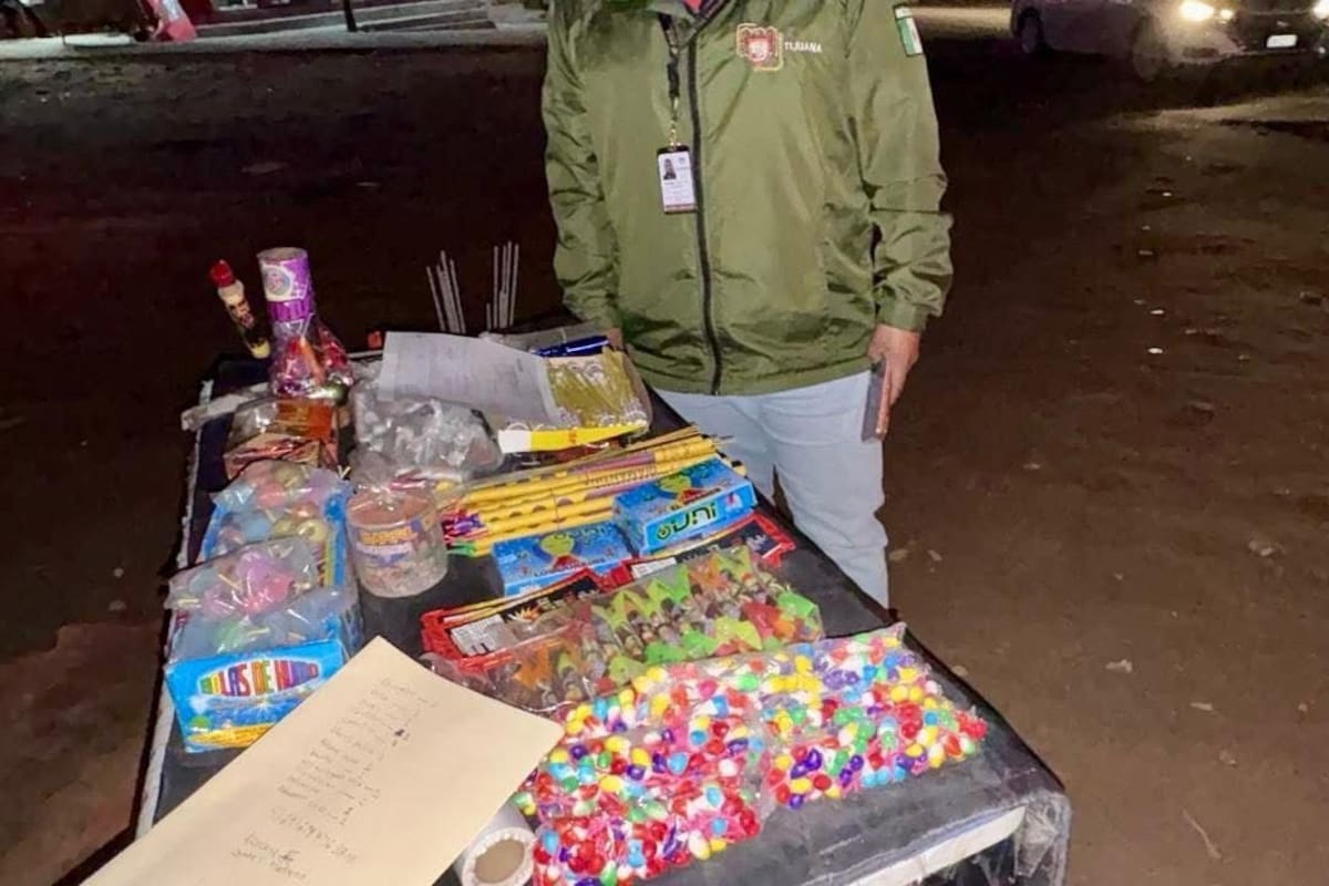 Decomisan más de media tonelada de pirotecnia en Tijuana