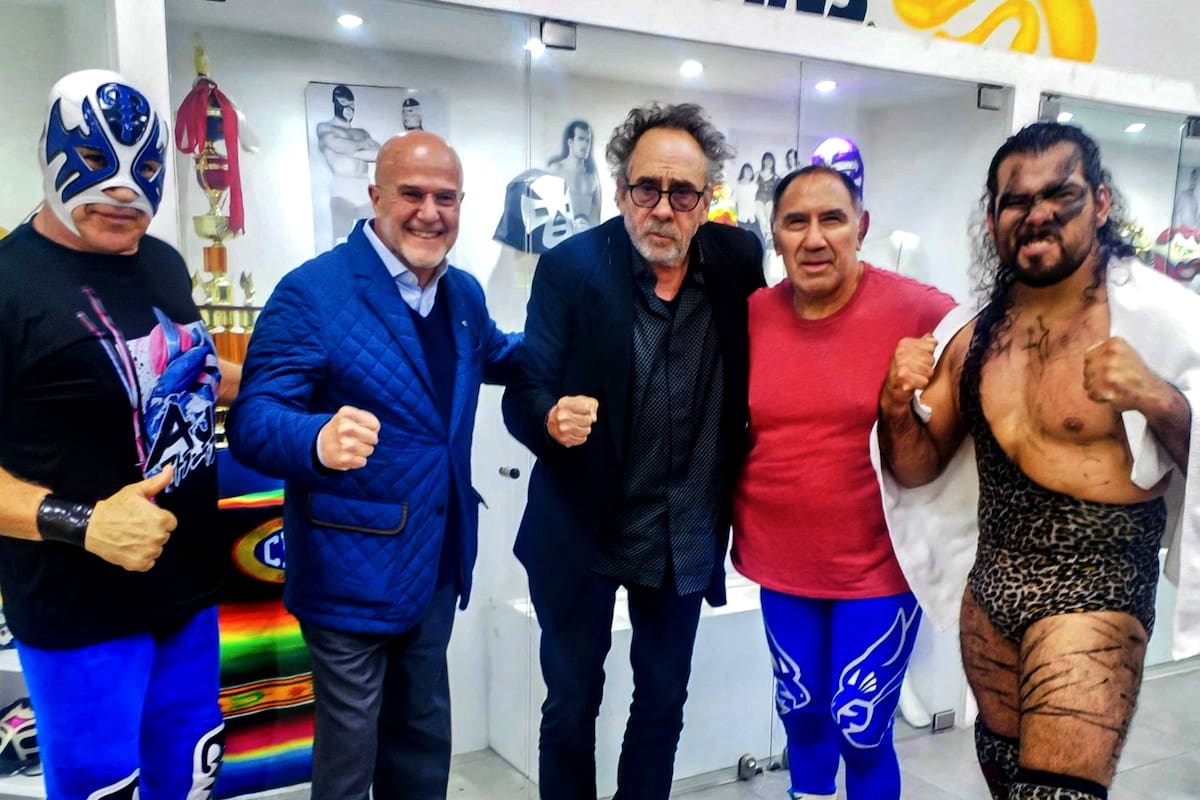 Tim Burton visita la CDMX y se enamora de la lucha libre mexicana