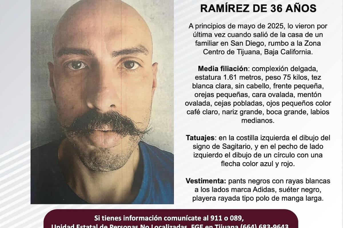 Se busca a Fabián Andrés Flores Ramírez de 36 años