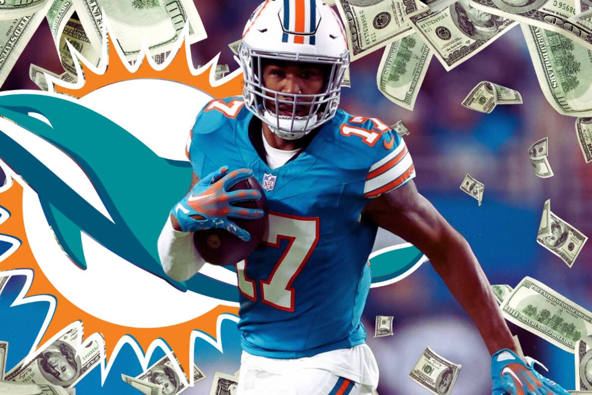 NFL: Miami Dolphins ejercen la opción de quinto año de contrato de su receptor estrella Jaylen Waddle