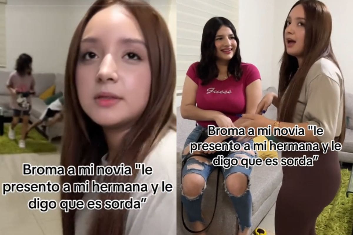 Hombre le dice a su novia que su hermana es sorda y así fue su reacción