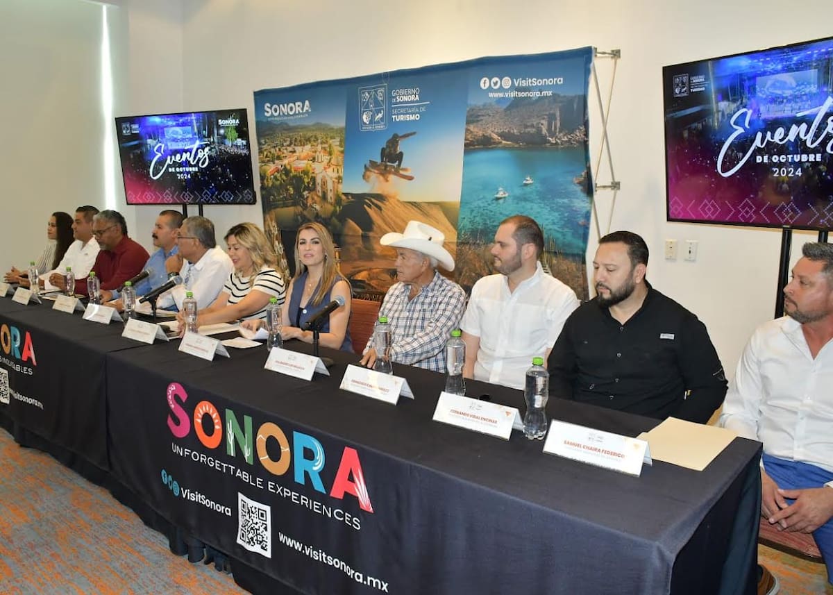 Autoridades de Turismo estatal y municipal anunciaron el Tercer Festival del Globo, que se realizará el 19 y 20 de octubre próximos en las instalaciones de la Unión Ganadera. FOTO: ESPECIAL