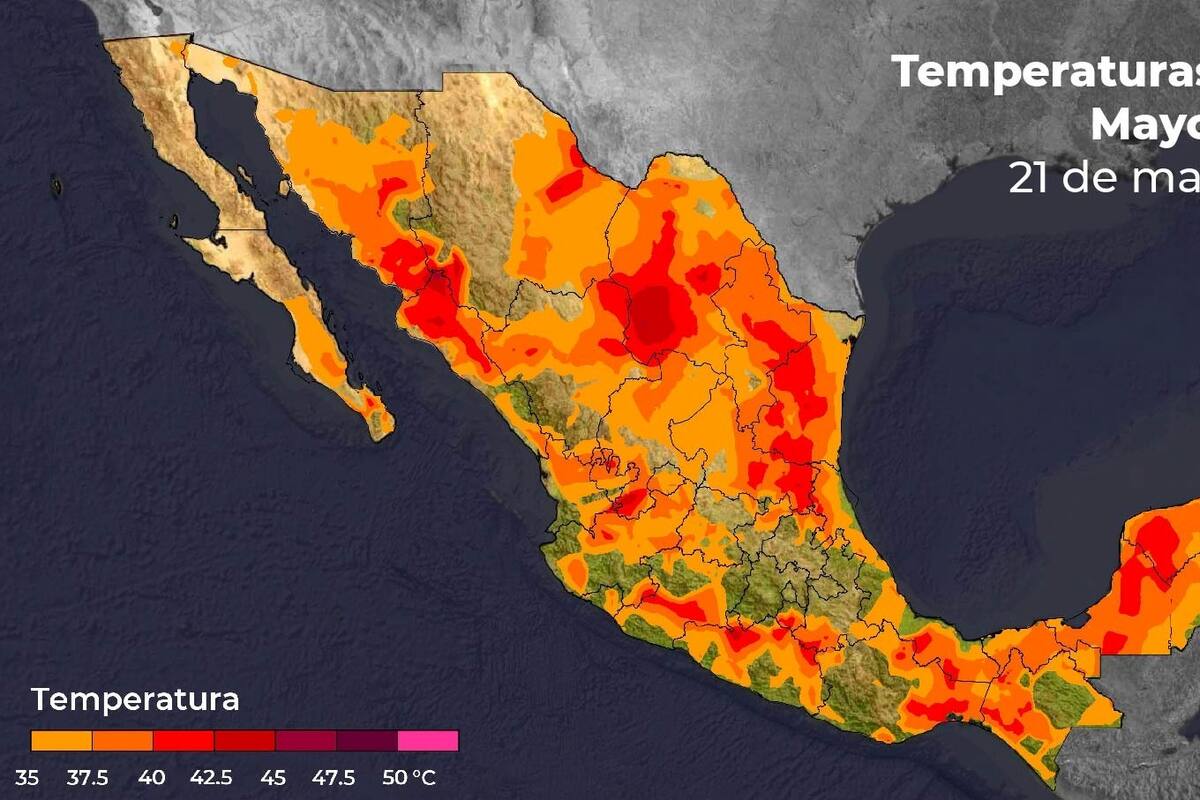 Ola de calor persistirá en México: Estos estados tendrán máximas por arriba de los 40°