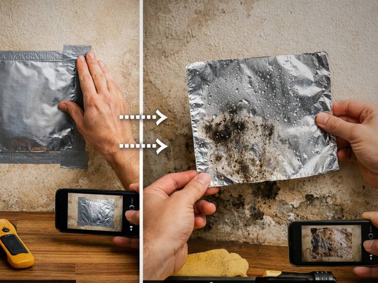 Arquitectos recomiendan usar papel aluminio en las paredes para detectar humedad en solo 24 a 48 horas y distinguir si el problema es filtración interna del muro o simple condensación, que puede prevenirse con ventilación y mantenimiento básico en casa: ¿Cómo hacerlo?