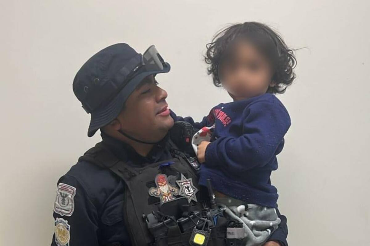 Fuerza Estatal rescata a niño de tres años que deambulaba solo en calles de Tecate