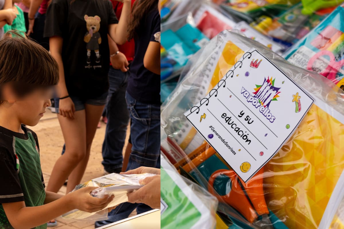 Apoyan a niños en situación vulnerable con desayunos y kits escolares