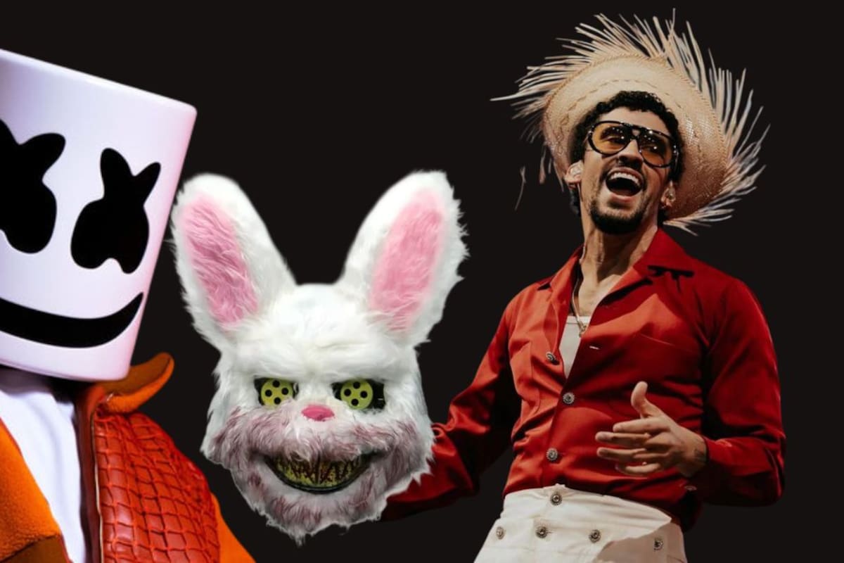 Al estilo Marshmello: La historia de cómo Bad Bunny casi oculta su rostro tras una máscara de conejo