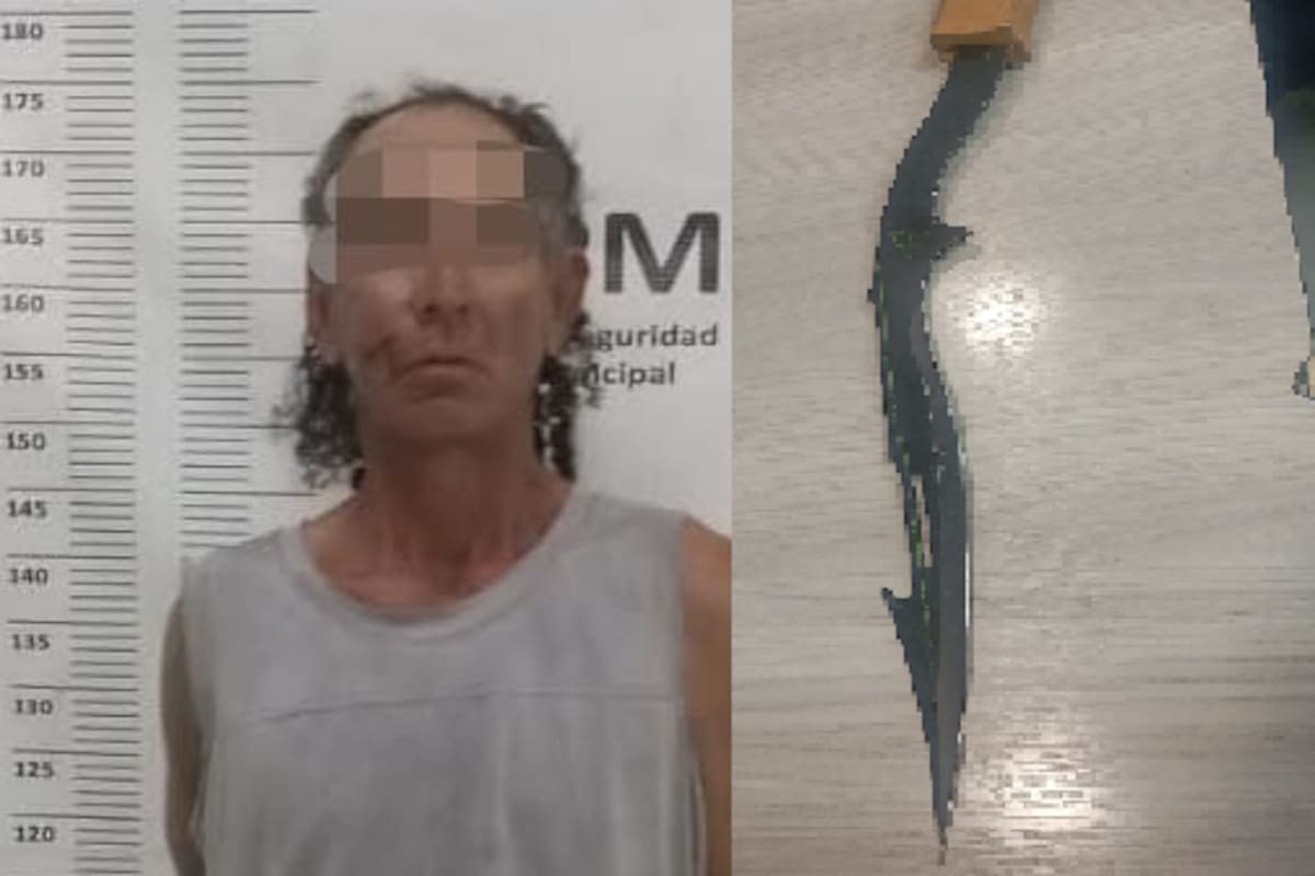 Lo ataca con un sable en la vía pública; lo detienen por intento de homicidio