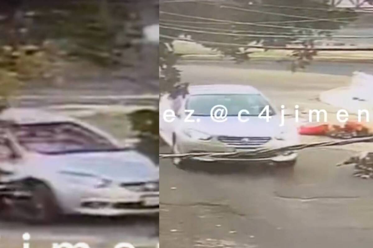 VIDEO: Conductor de automóvil arrolla a motociclista y lo abandona en CDMX