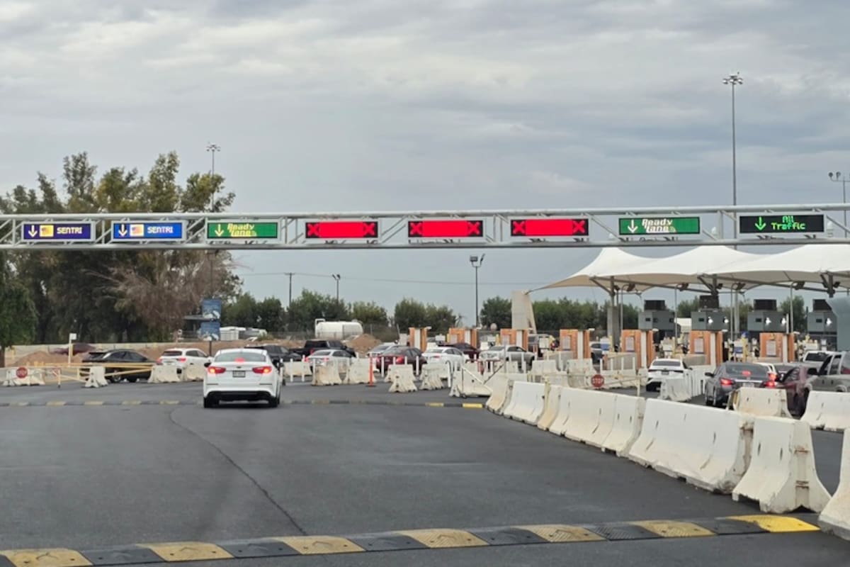 Tiempos de cruce a Calexico de 40 minutos