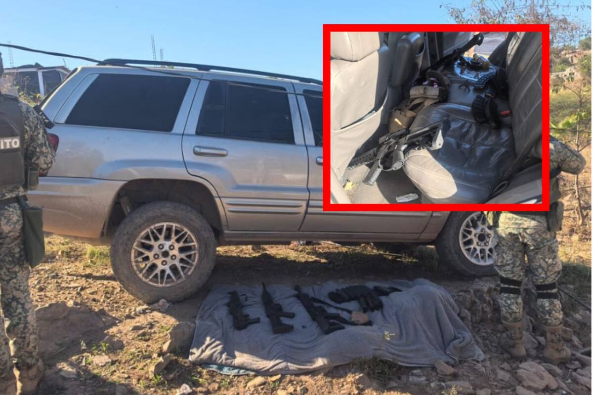 Aseguran camioneta con arsenal y motocicleta robada en Culiacán