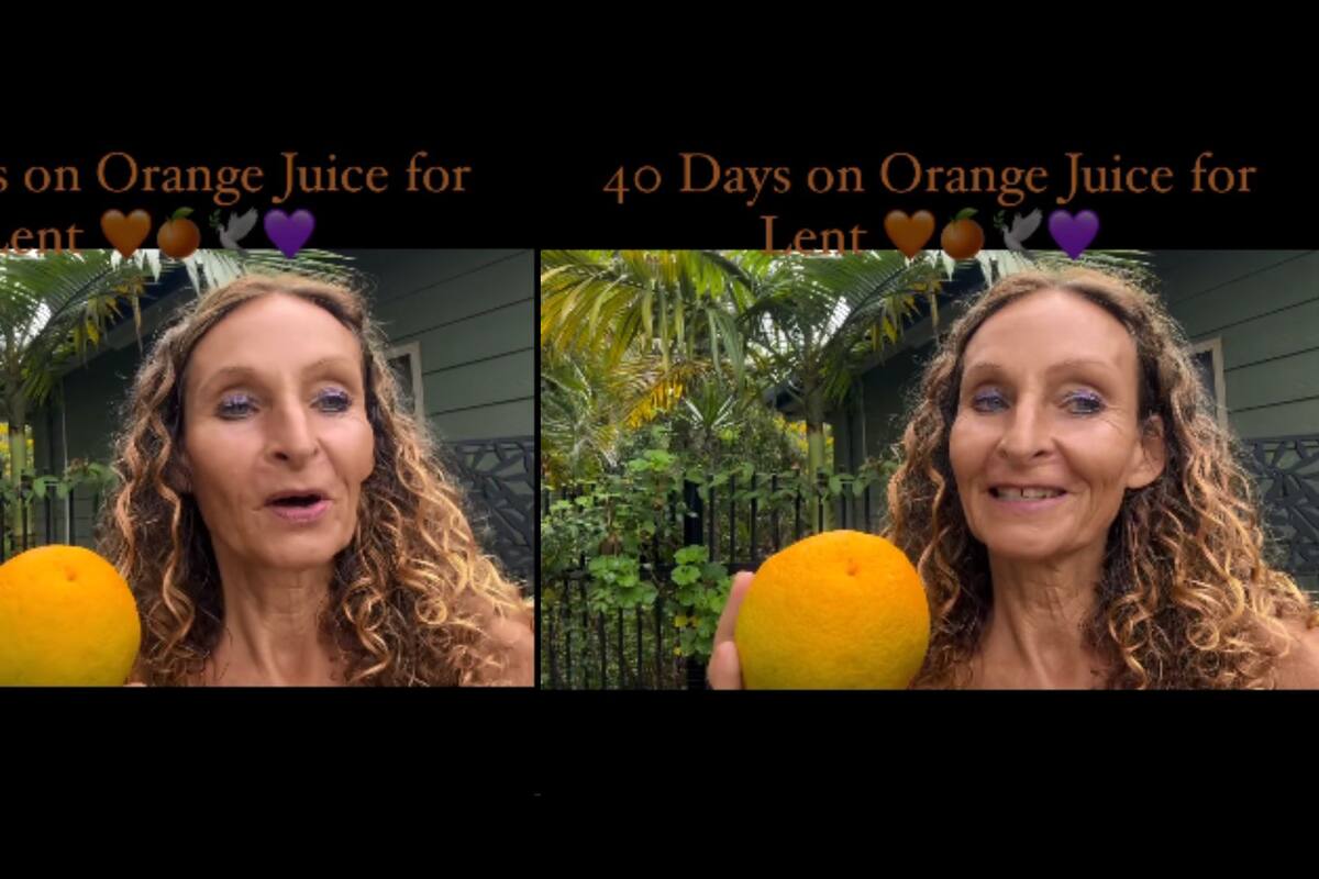 VIRAL: Mujer australiana asegura que sólo tomó jugo de naranja por 40 días; así luce