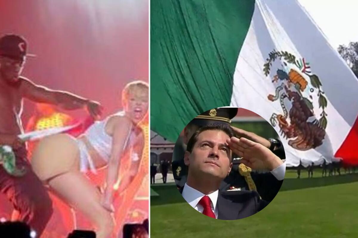 Bandera de México: Los momentos más bizarros del lábaro patrio con Miley Cyrus, Peña Nieto, Justin Bieber y más