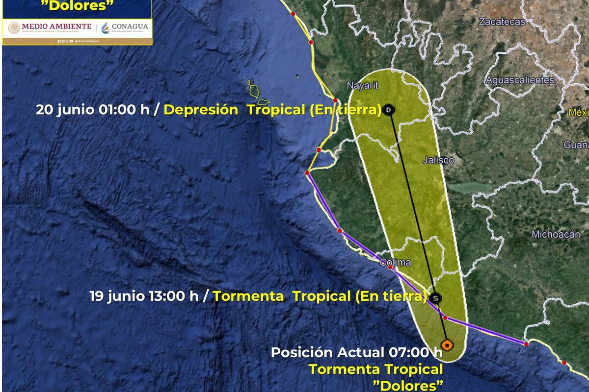 Tormenta "Dolores" roza las costas de Michoacán