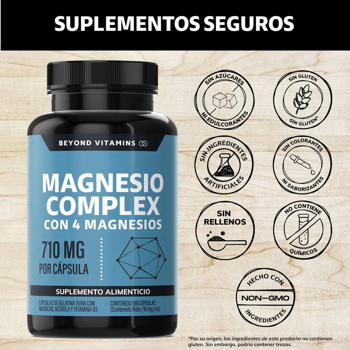 Magnesio Complex de la marca Beyond Vitamins | Mercado Libre