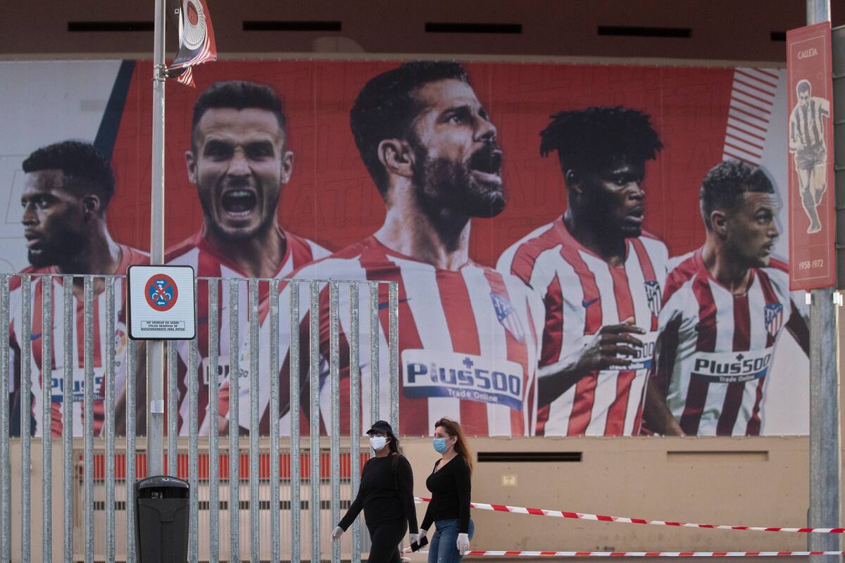Dos casos positivos a Covid-19 en Atlético de Madrid, el resto del equipo viaja a Portugal