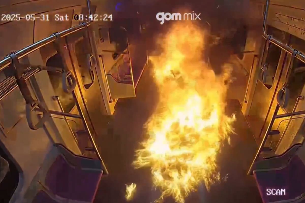 Tras divorciarse, un hombre atacó a su exesposa y provocó un incendio en el metro de Seúl, dejando más de 100 heridos