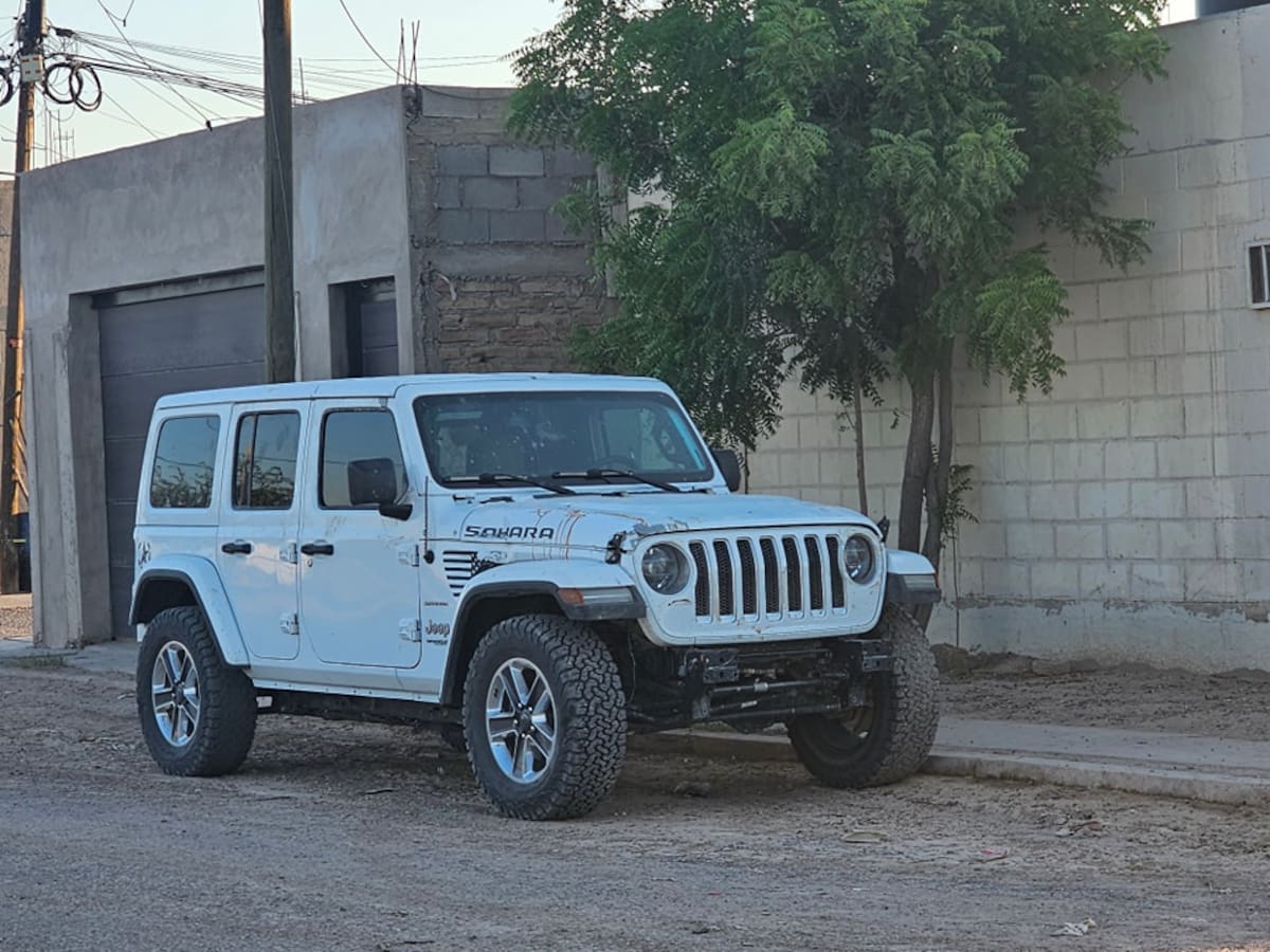 Enfrentamiento armado en Caborca. Fotos: Cortesía