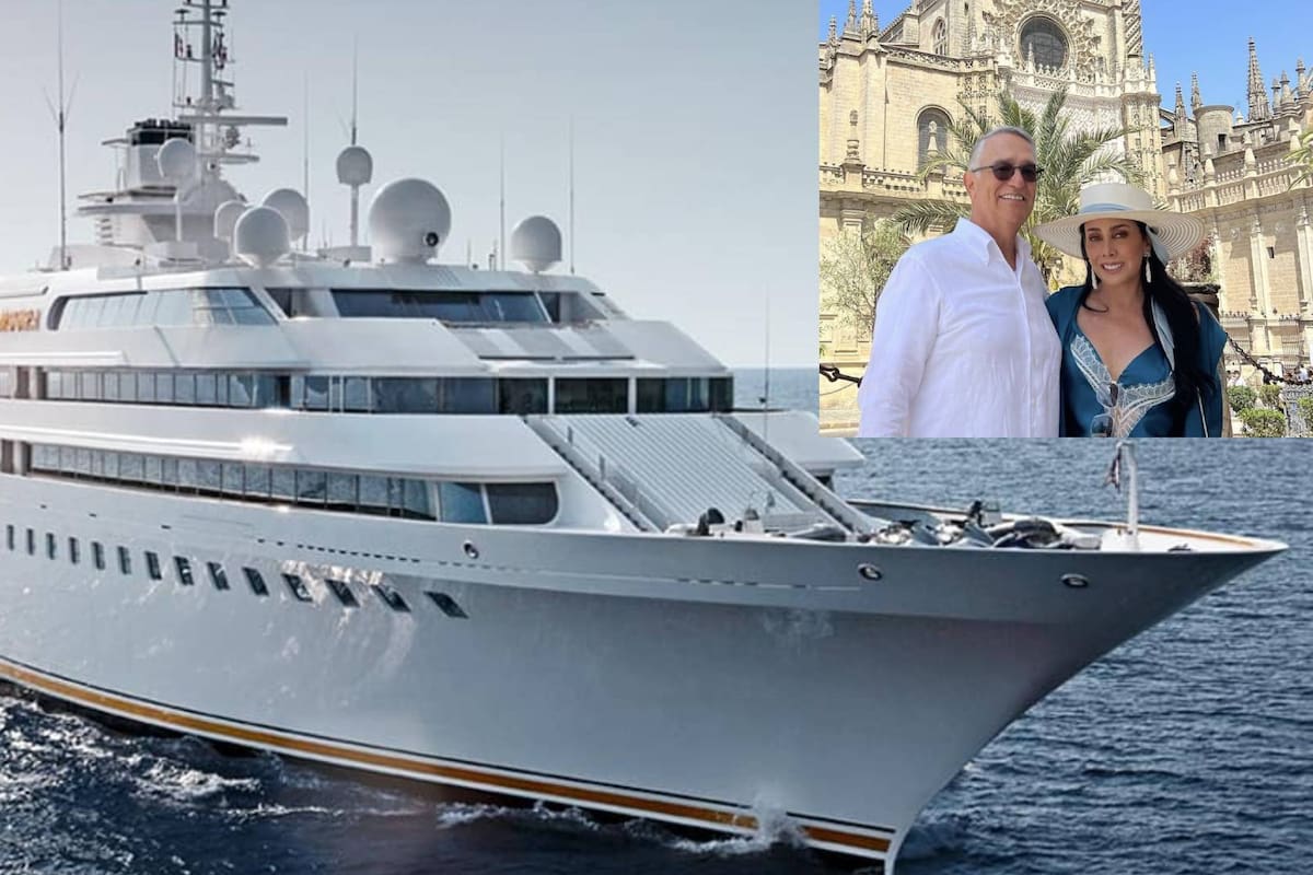 Salinas Pliego llega a España en su yate "Lady Moura" que compró al multimillonario saudí por 125 millones de euros
