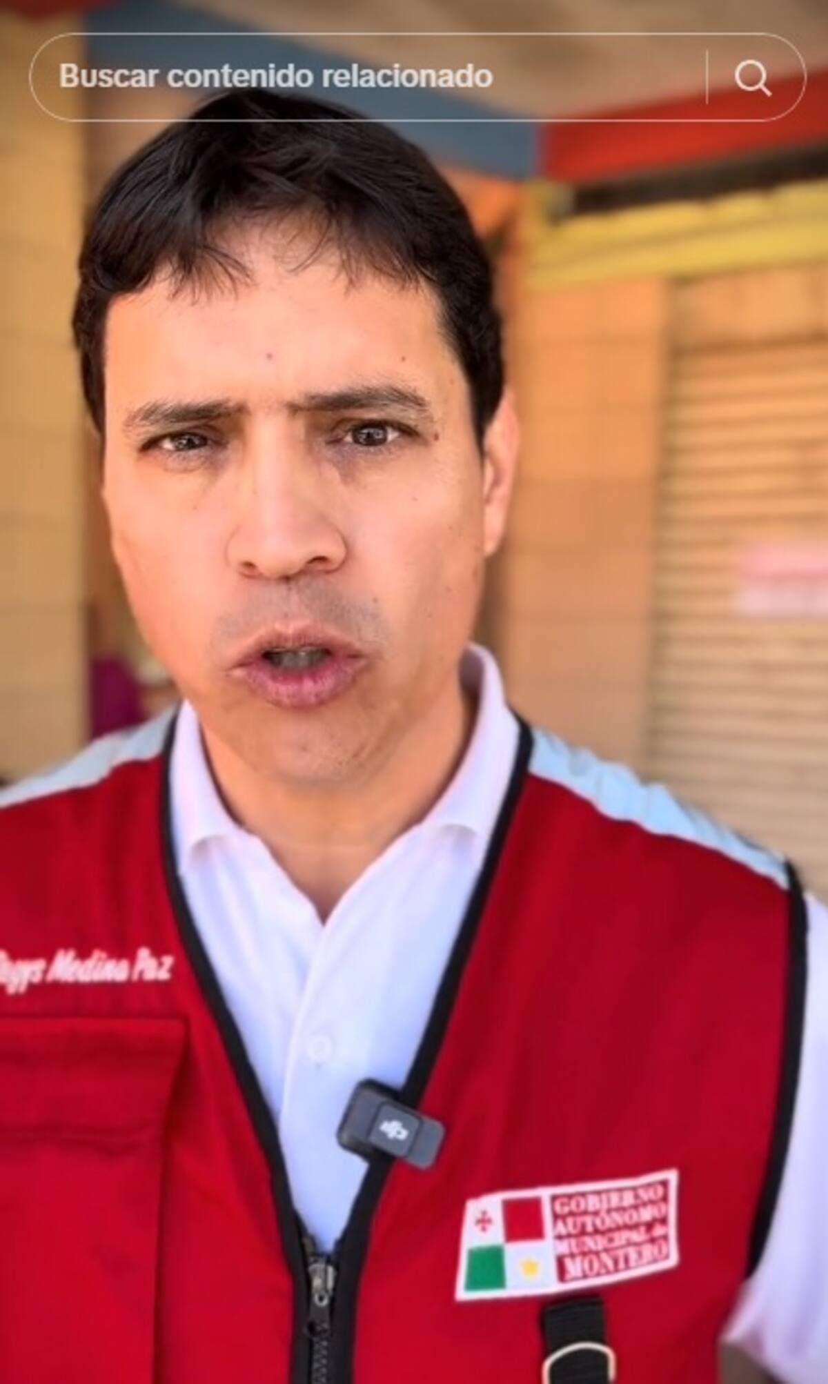 Regys Medina Paz, alcalde de Montero, Bolivia