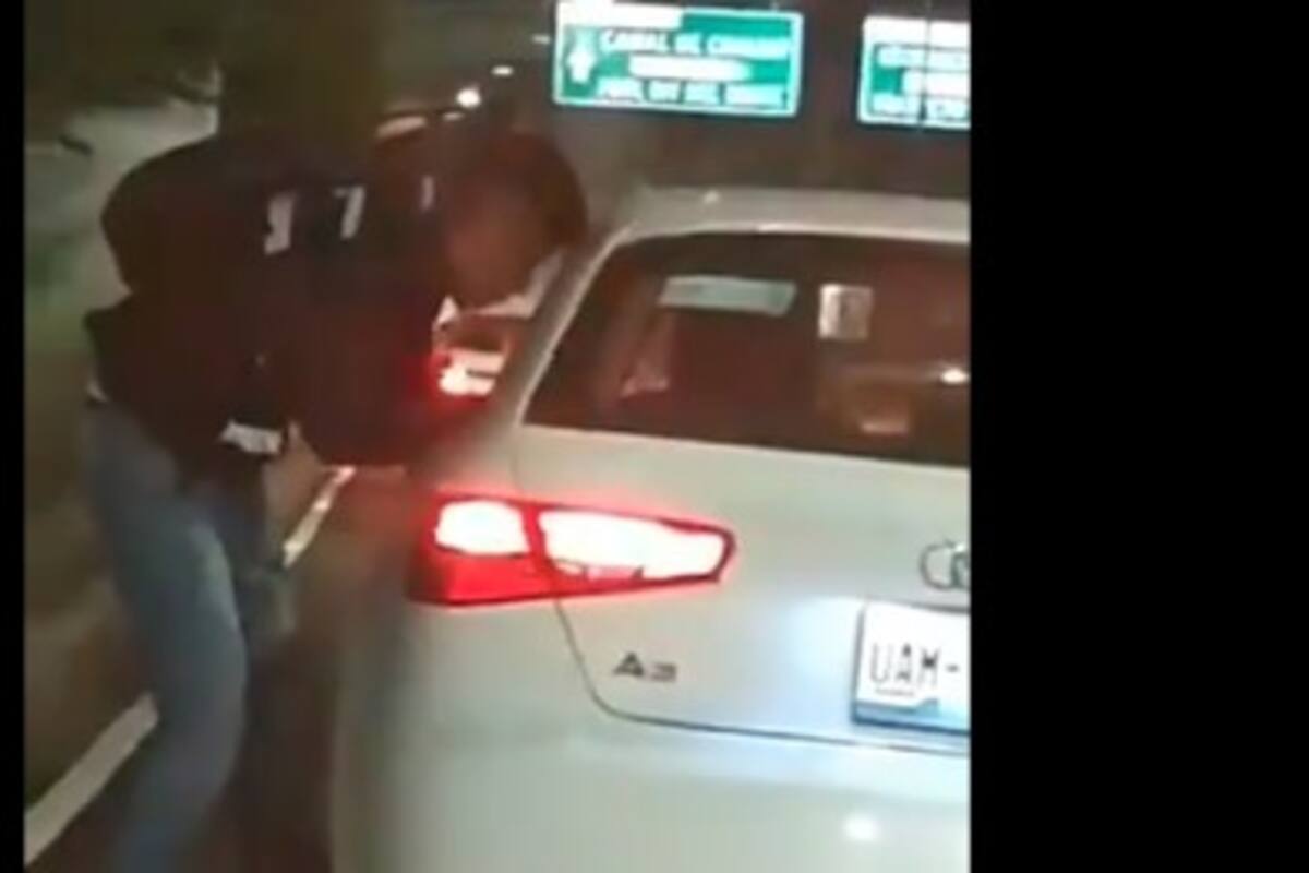 VIDEO: Delincuente aprovecha tránsito y asalta a conductor en 30 segundos