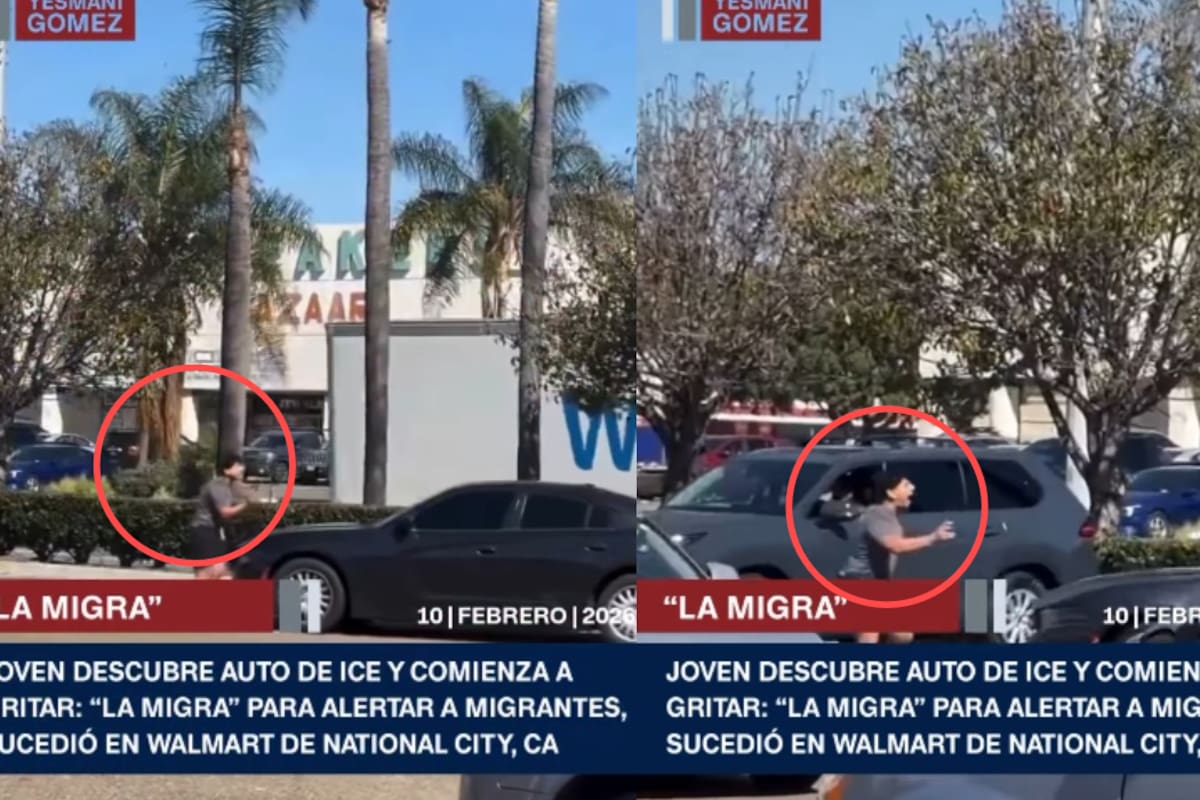 “¡La migra!” Joven estadounidense descubre un auto de ICE y comienza a gritar en español para alertar a los latinos