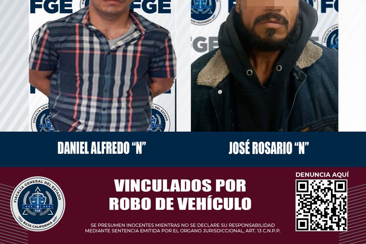 Procesan a dos por robo de vehículos en el valle de Mexicali