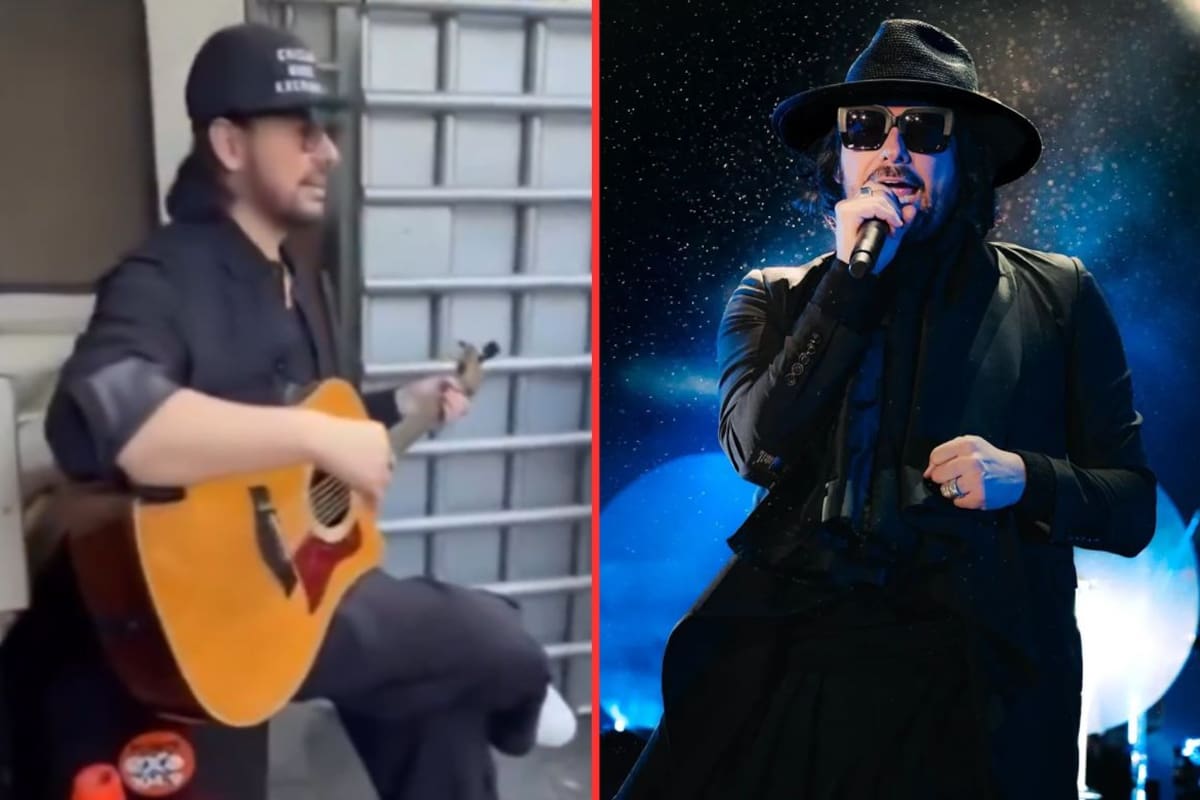 En medio de la tensión por el sismo en CDMX, Beto Cuevas canta en la calle y el momento se viraliza en redes