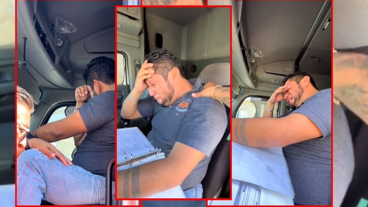 VIDEO: Trailero llora tras accidente y teme perder su empleo; la empresa responde