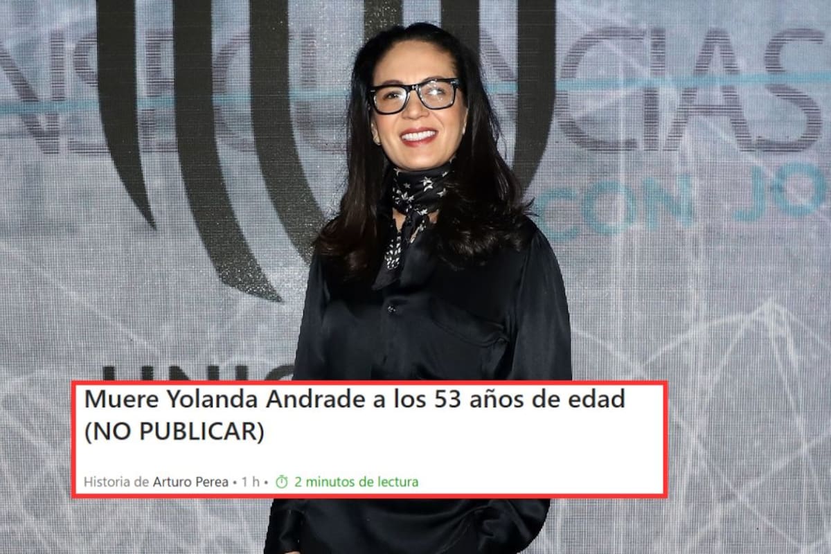 Revista de espectáculos reporta la muerte de Yolanda Andrade, productora desmiente la noticia