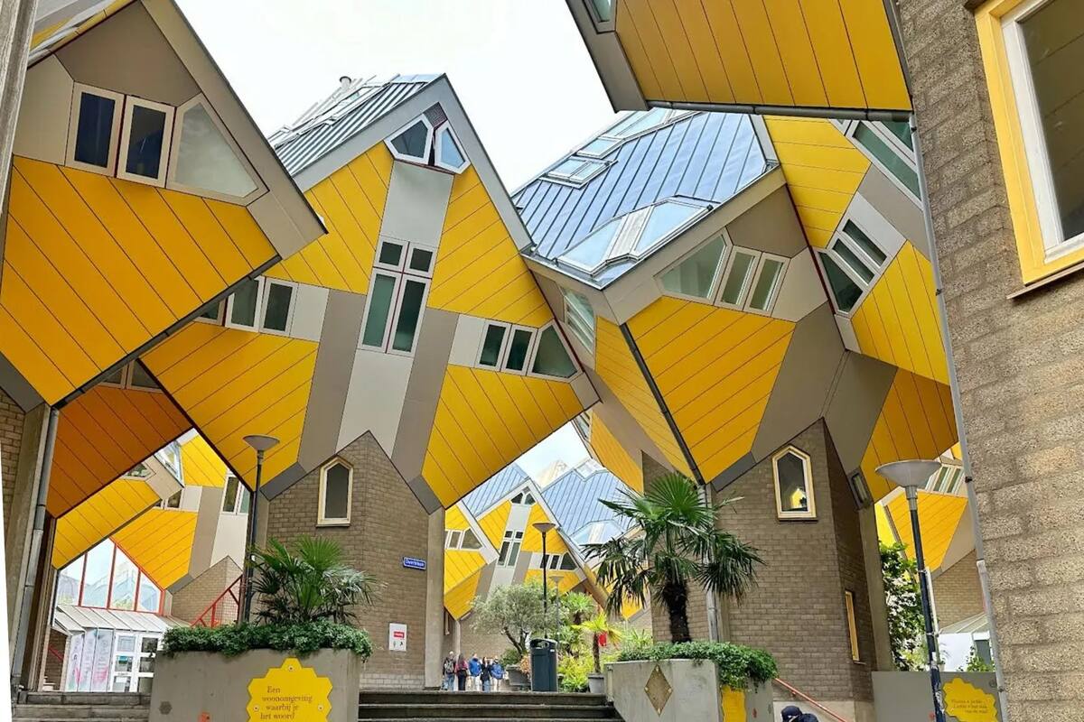 Conoce las extrañas casas cubo en Róterdam, Países Bajos