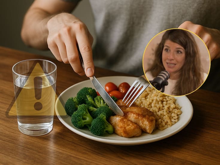 “Beber mucha agua mientras comes frena la digestión”, advierte Marta León, experta en microbiota