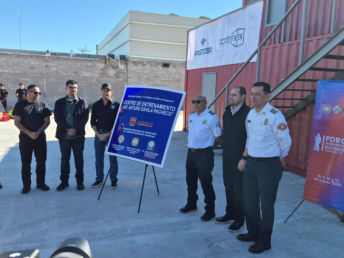 Abren nuevo campo de prácticas para bomberos en Hermosillo; tendrá tres etapas de construcción