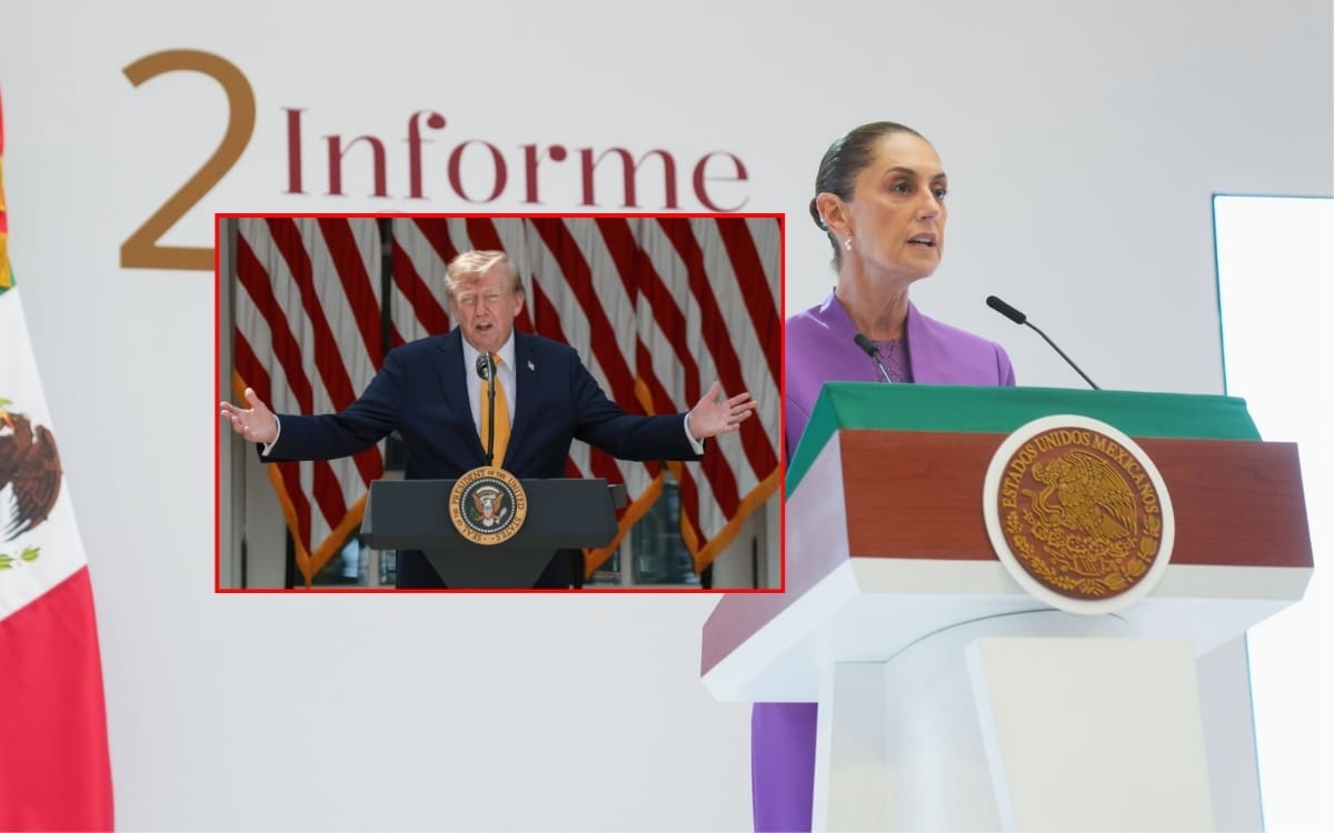 La presidenta Claudia Sheinbaum endureció su postura ante Estados Unidos durante su Segundo Informe de Gobierno celebrado este martes 1 de septiembre del 2026, en Palacio Nacional. | Crédito: Presidencia/REUTERS