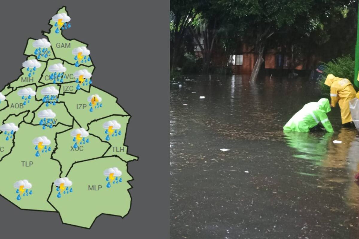 Entre agua, lodo y otros con pérdidas totales, amanecen en Iztapalapa tras fuertes lluvias