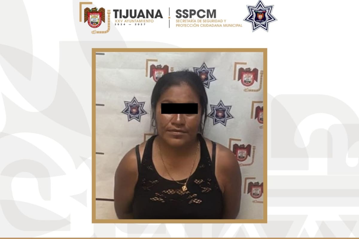 Detienen a mujer acusada de agredir a su abuela con un utensilio de cocina en Tijuana