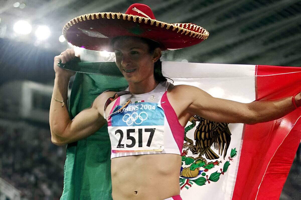 Ana Gabriela Guevara, ganadora de la medalla de plata en Atenas 2004.