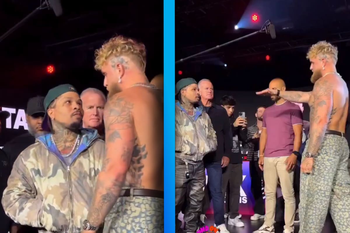 VIDEO: Primer careo entre Jake Paul y Gervonta, el Youtuber se burló de estatura de Davis